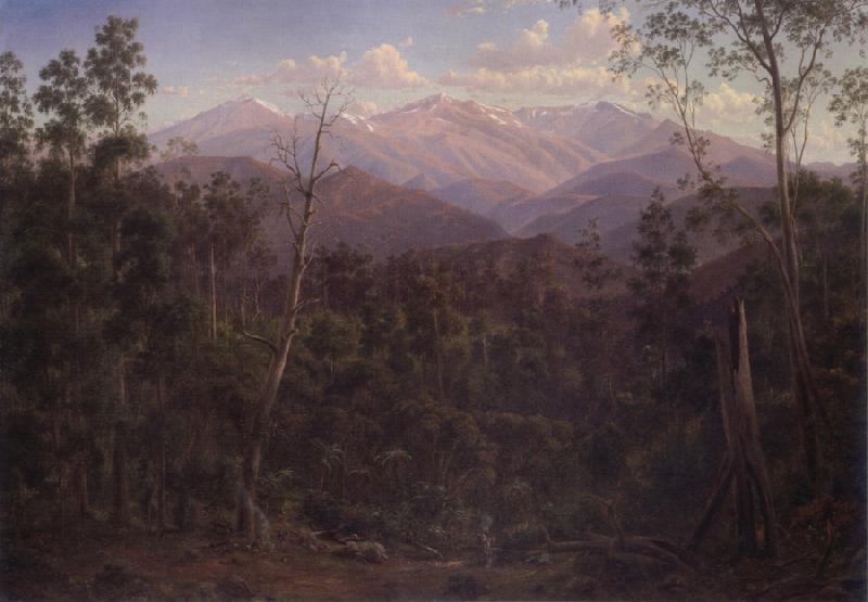 Eugene Guerard Mount Kosciusko,seen from the Victorian border oil painting picture